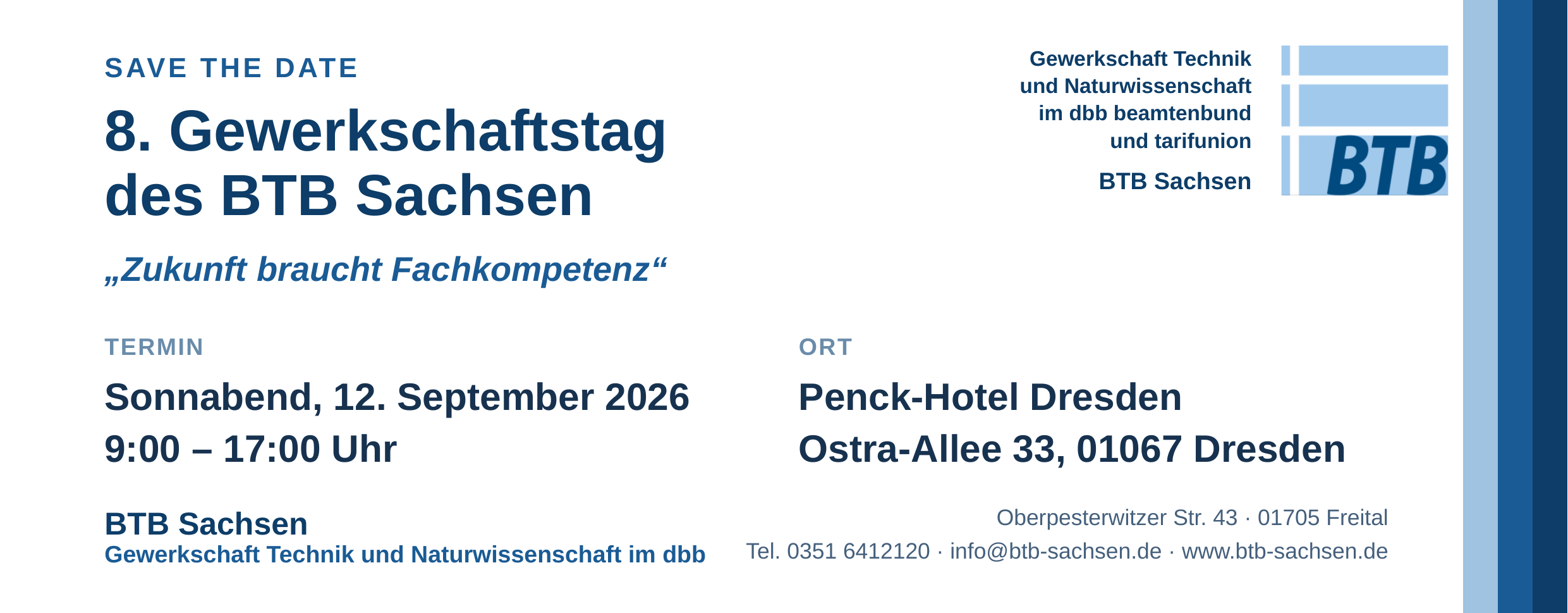 BTB Anzeige Gewerkschaftstag 20262